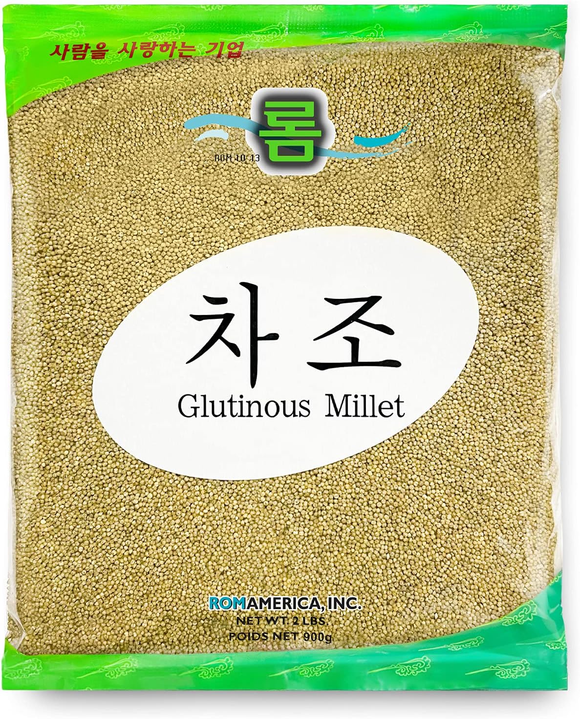ROM AMERICA Premium Glutinous Millet 차조 - Gluten-Free Whole Grain Healthy Rice and Quinoa Alternative | Ancient Grain Superfood - 2 Pound (Pack of 1)