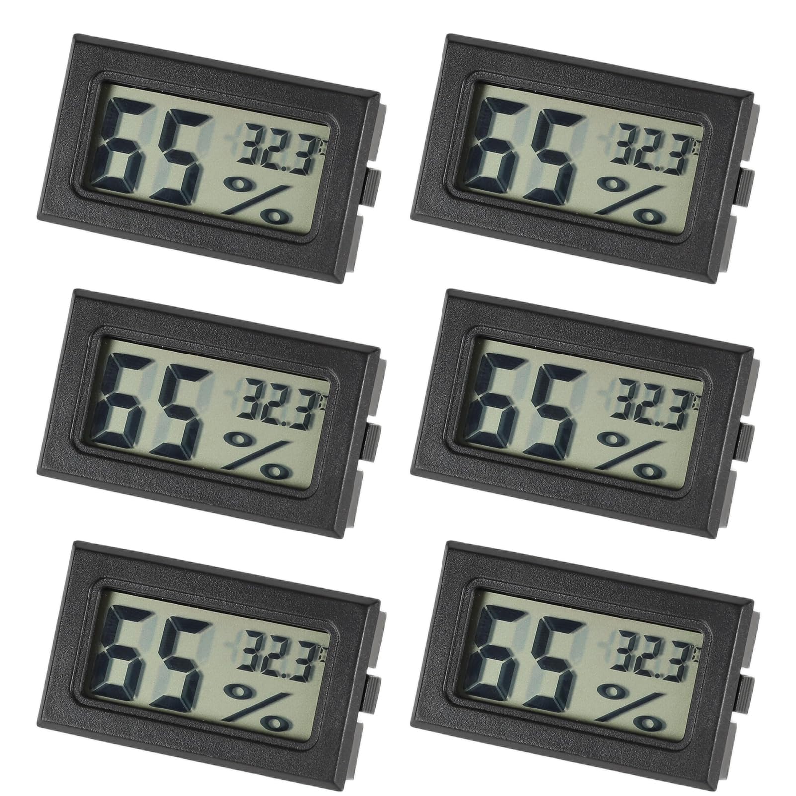6PCS Thermometer Hygrometer, Room Digital Humidity Meter