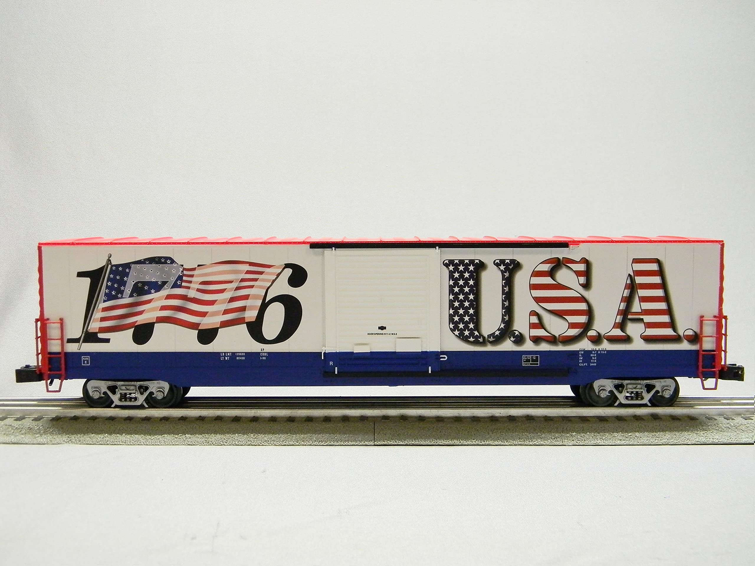 Lionel I Love USA LED Flag 60' BOXCAR