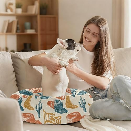Miniatura 6 de KLL Western Style Hats Calming Anti Anxiety Pet Cat Beds fluffier Dog Pillow Bed for Small Size Pets Sleeping cama elevada para Perros Grandes