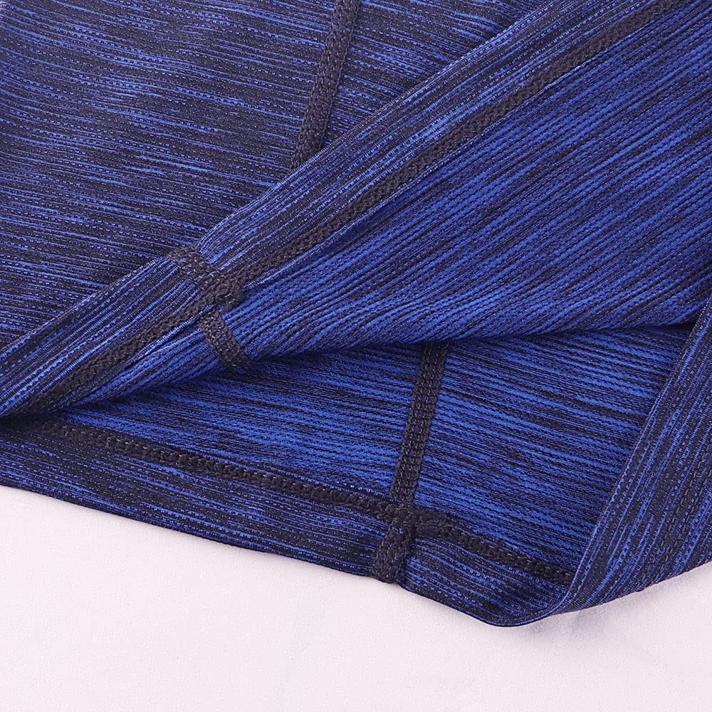 Muscle Alive Uomo Magro Stretto Compressione Livello Base Manica Corta Maglietta Bodybuilding Top Poliestere e Spandex