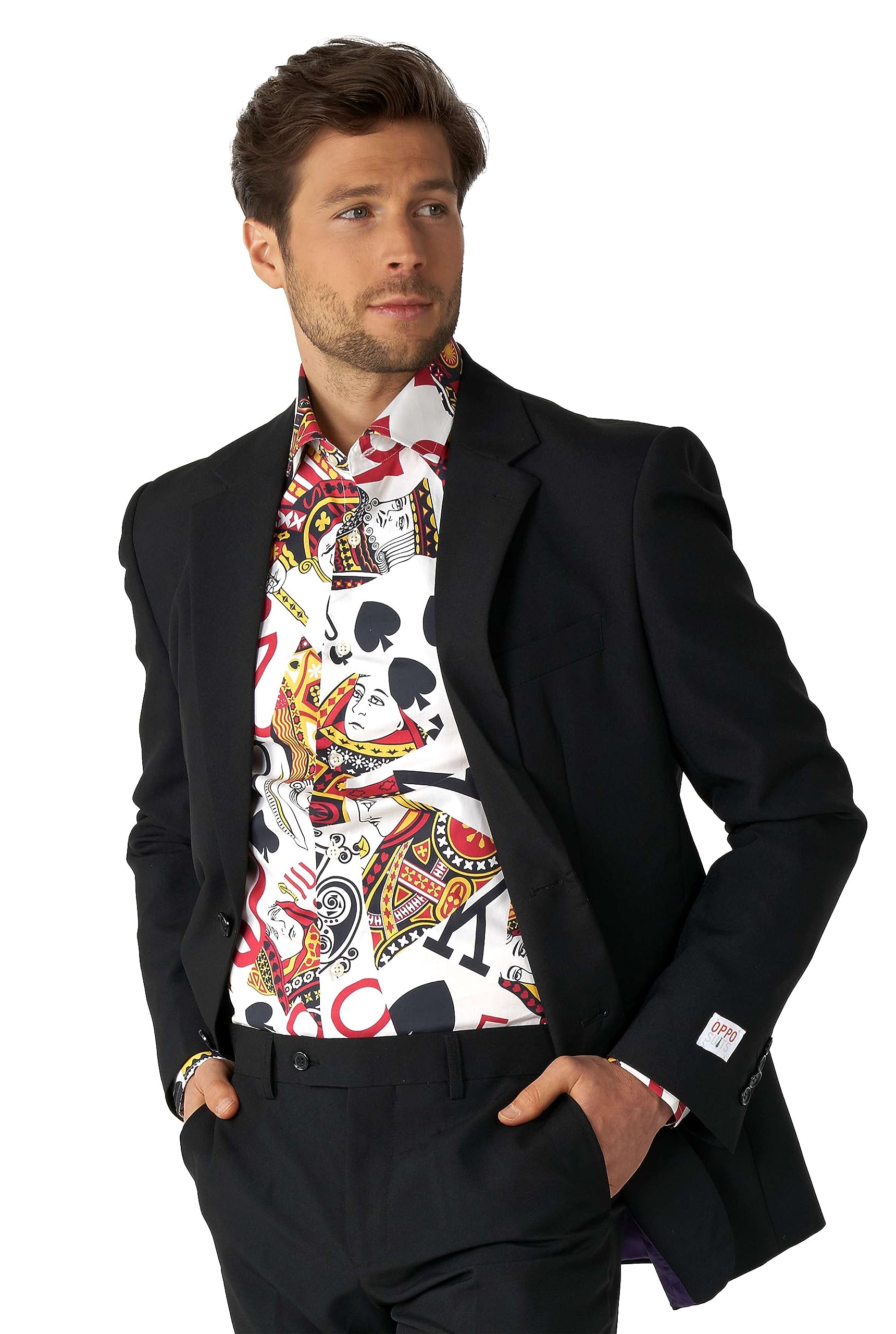 OppoSuits Herrenhemd – Hemd mit Knöpfen – schmale Passform – Lange Ärmel
