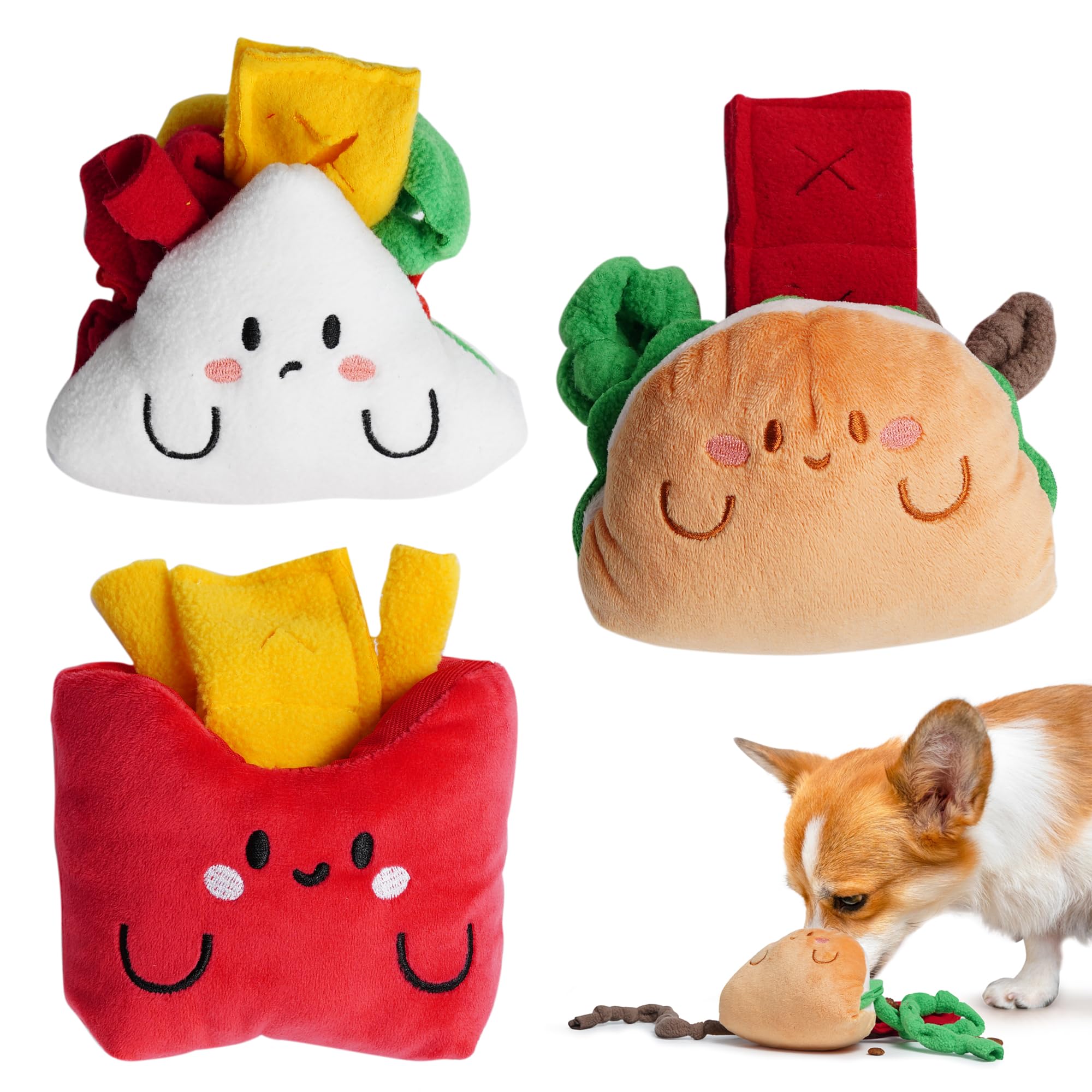 Amazon.com : Nocciola Squeaky Hide and Seek Dog Snuffle Food Toys