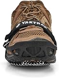 Yaktrax Pro Heavy Duty Traction Hiking Cleats, Durable Rubber Strap & Strong 1.4mm Stainless Steel Coils, Provides Traction In Ice & Snow, Black, Large, EU Shoe Size 44-46 - 2