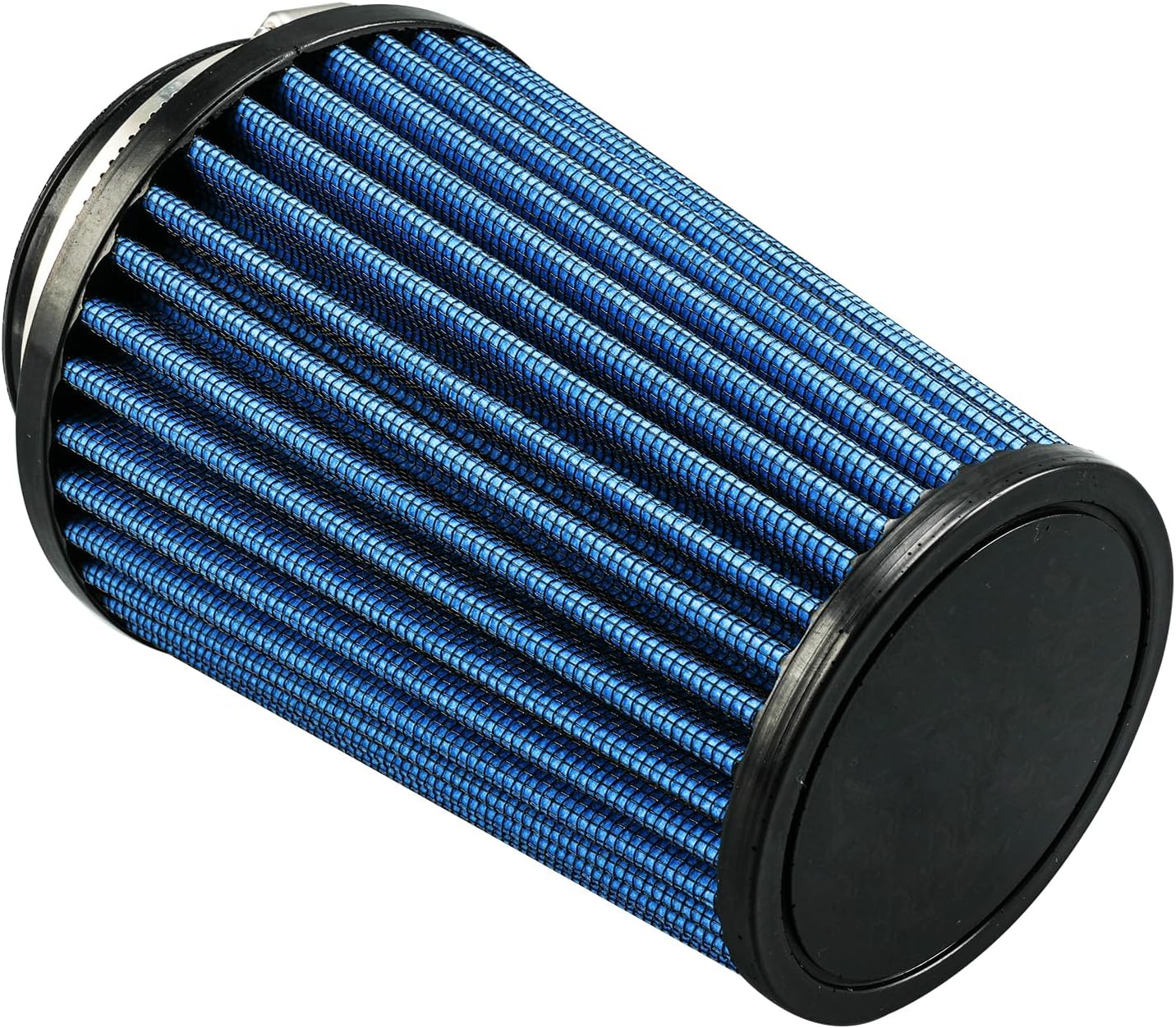 KAX Premium Washable Engine Air Filter, Universal Clamp-On Air Intake Filter, Reusable Replacement Air Filter, Flange Diameter: 3 In, Filter Height: 5.75 In, Flange Length: 0.75 In