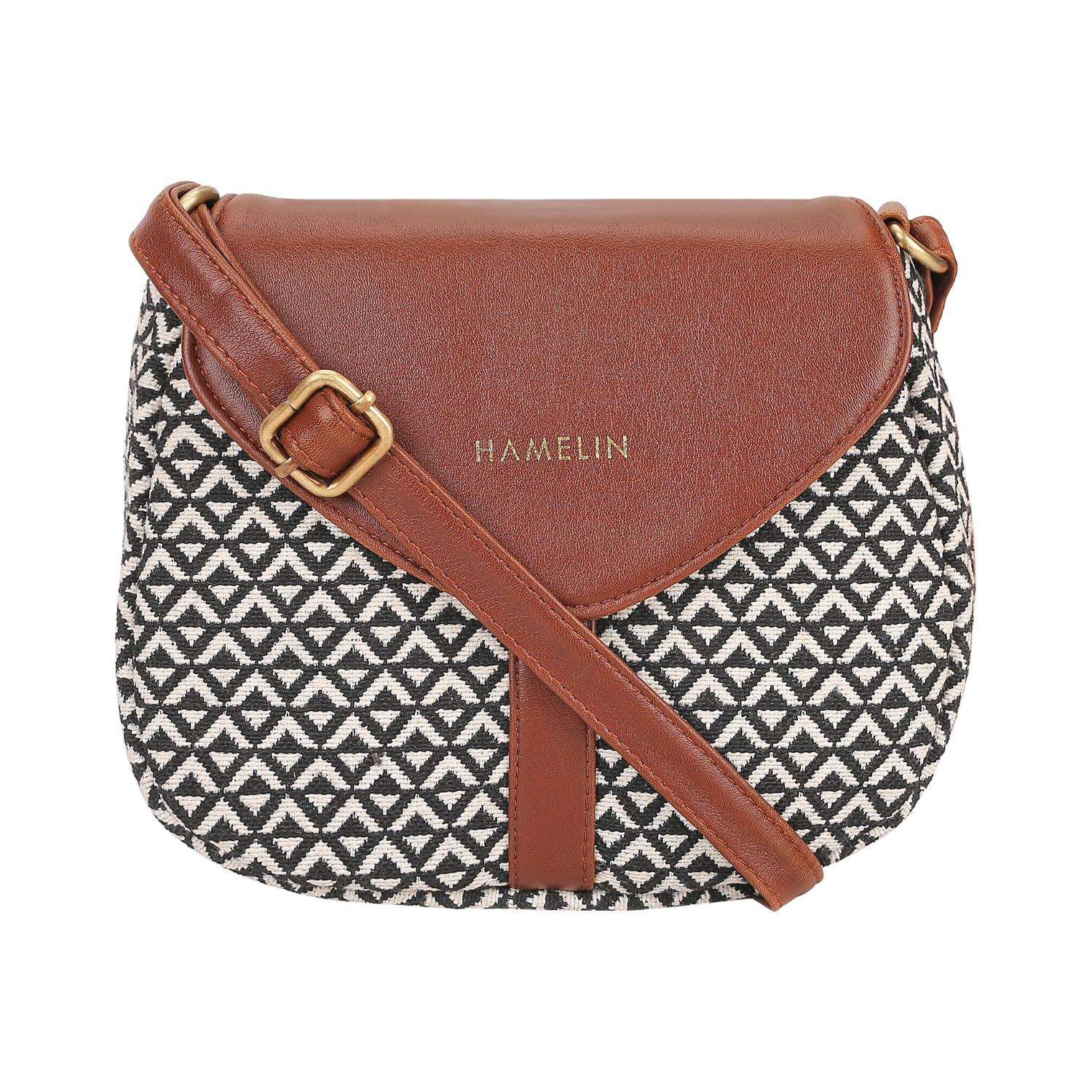 hamelin Women's Curvy Sling Bag for Girls and Women | Stylish Vegan Leather Ladies Purse for Mobile/Makeup | Crossbody Bag for Women | Woven Design with Adjustable Strap-picture-35