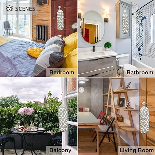 Miniatura 7 de Soporte para bolsas de plástico, organizador de bolsas de plástico para montaje en pared, organizador de bolsas de compras, dispensador grande de