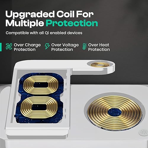 Miniatura 6 de Estación de carga inalámbrica 4 en 1 para iPhone, Apple Watch y AirPods - Cargador inalámbrico para iPhone Series 1615141312 - Apple iWatch Series