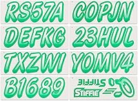 Vista 3 de Stiffie Whipline - Calcomanías de identificación alfanuméricas, adhesivos de números de registro para barcos y embarcaciones personales