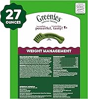 Vista 10 de Greenies Golosinas naturales recomendadas por veterinarios para el control de peso de perros adultos de tamaño pequeño, 27 onzas. Paquete de 45