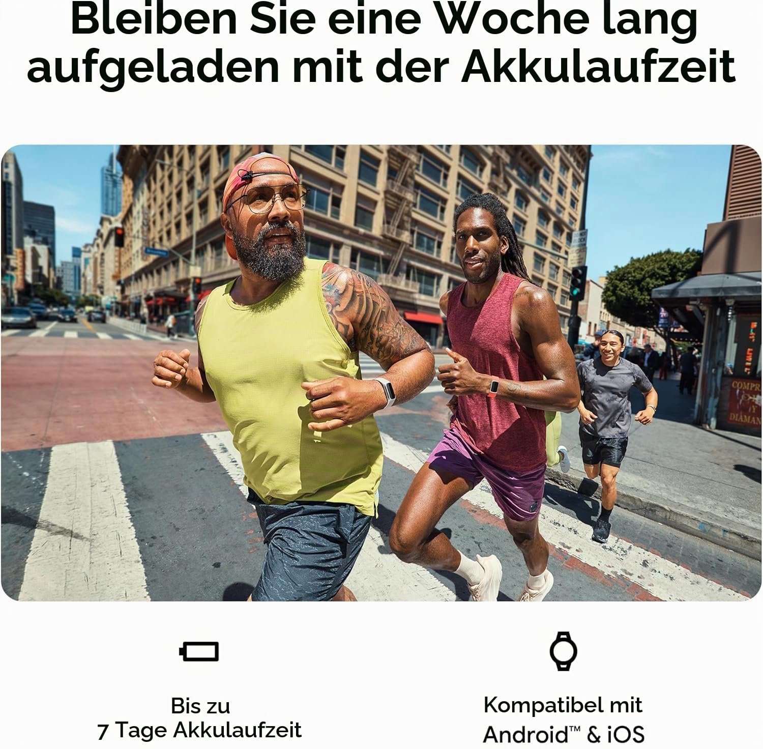 Fitbit Google Charge 6 Activity Tracker mit 6 Monaten Premium-Mitgliedschaft inklusive, 7 Tage Akkulaufzeit und Google Wallet und Google Maps