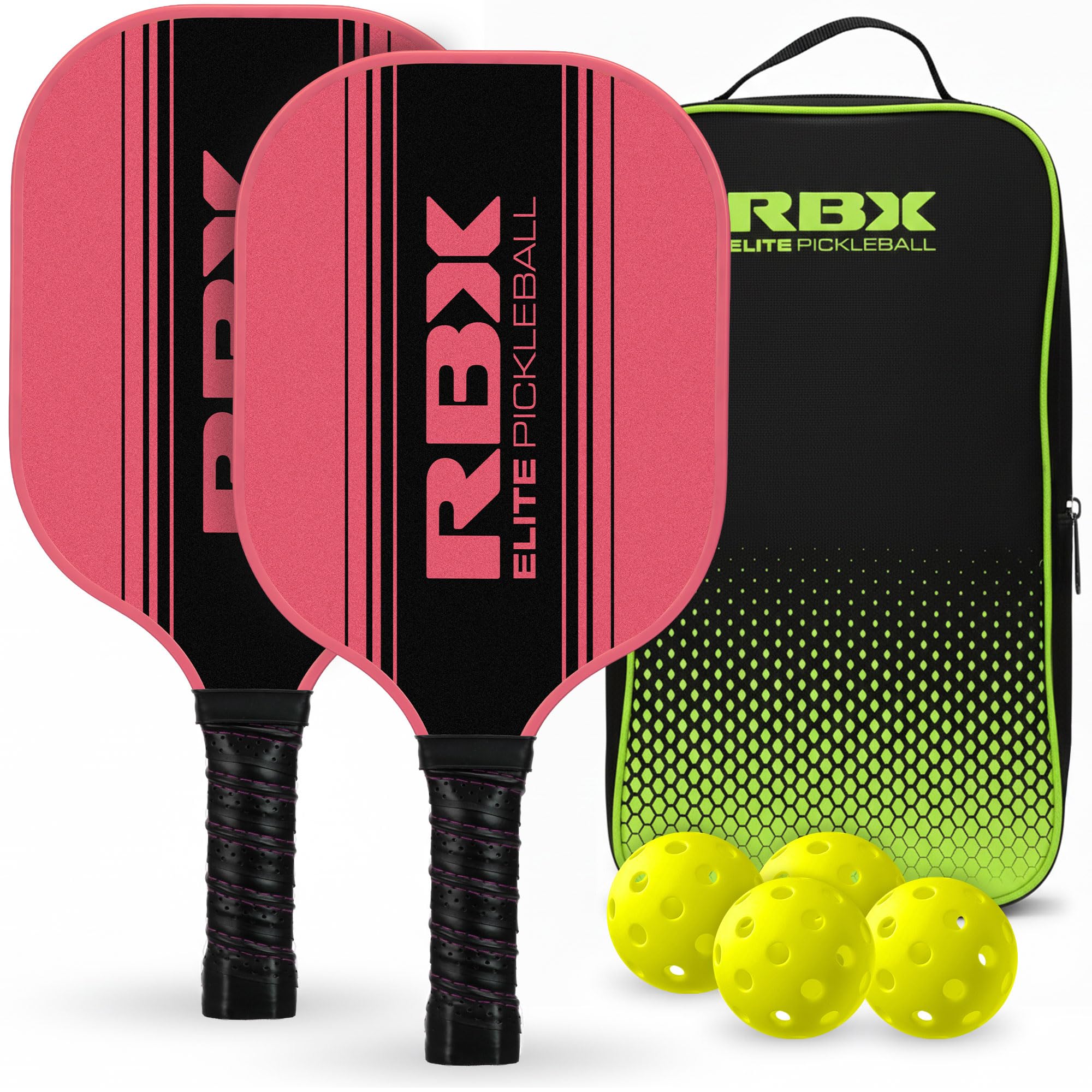 Amazon.com: RBX Elite Pickleball Set, Complete Kit with 2 Paddles