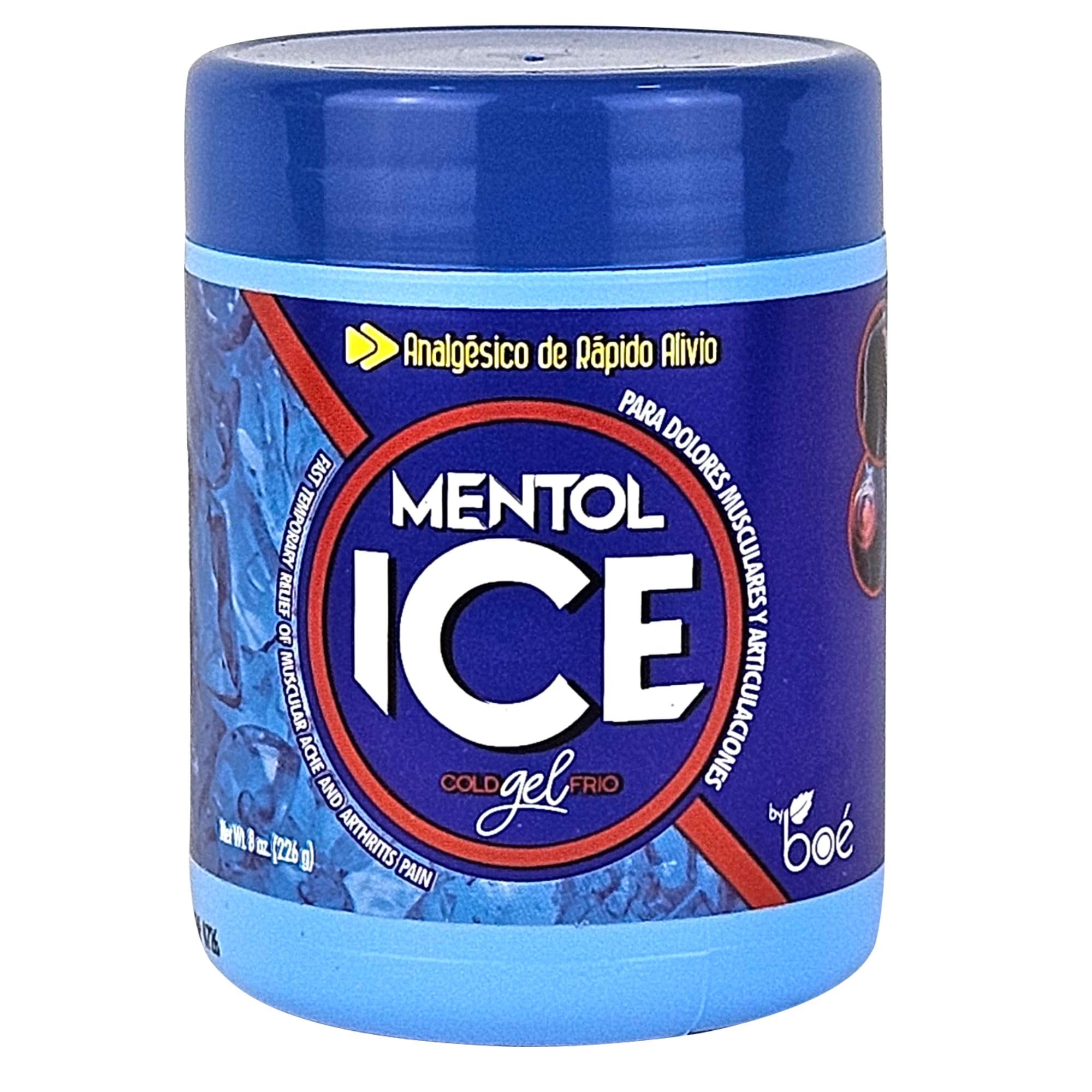 Mentol Ice Cold Gel – 8 oz Pain Relief Gel for Muscles & Joints – Fast-Acting Analgesic for Arthritis, Back Pain, Cramps, Sprains & Headaches – Non-Greasy & Quick Absorption