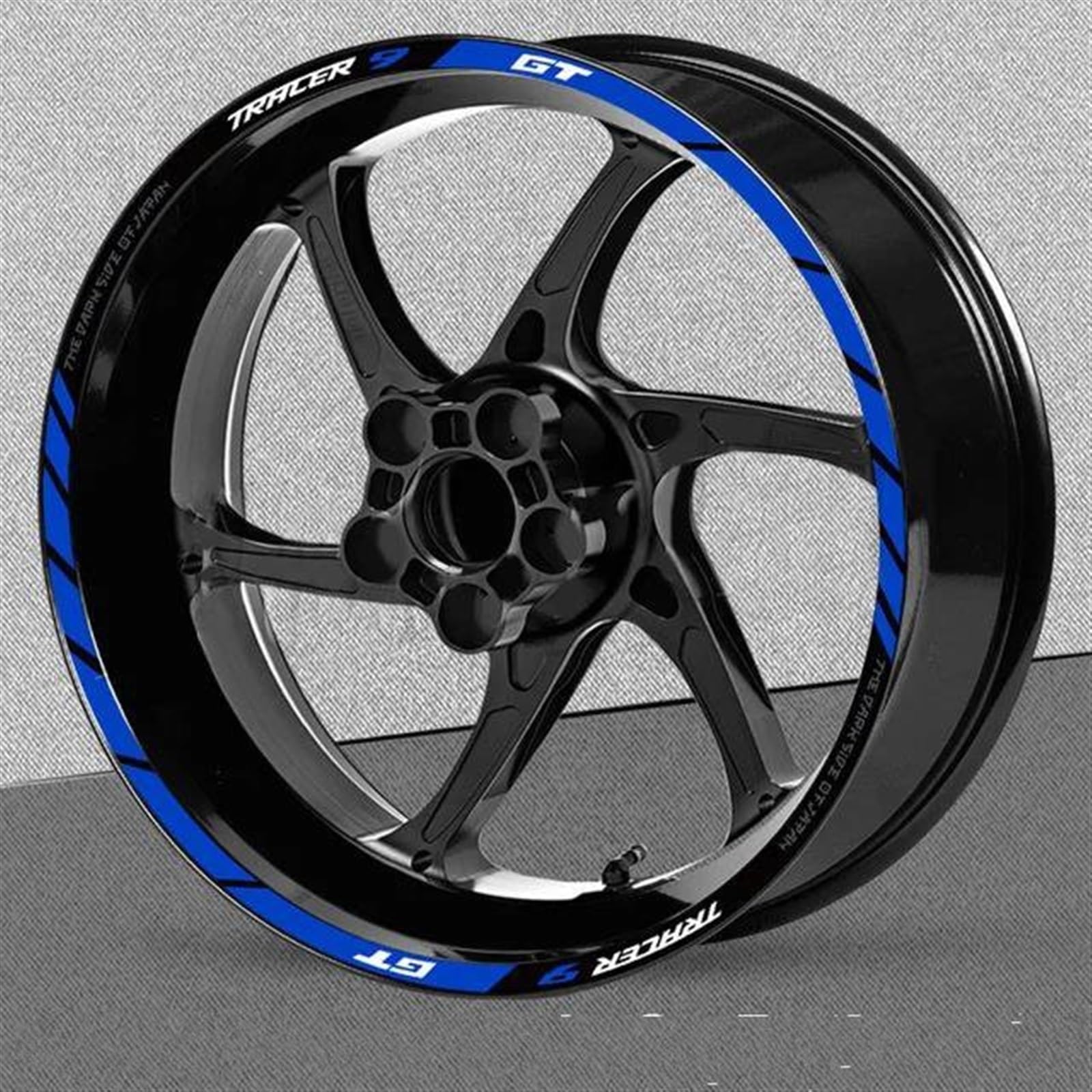 Stickers 1 Set of Motorcycle Wheel Stickers Stripes Reflective Rim for Yamaha for Tracer 900GT 9GT 9 Gt 2023(Style 1)