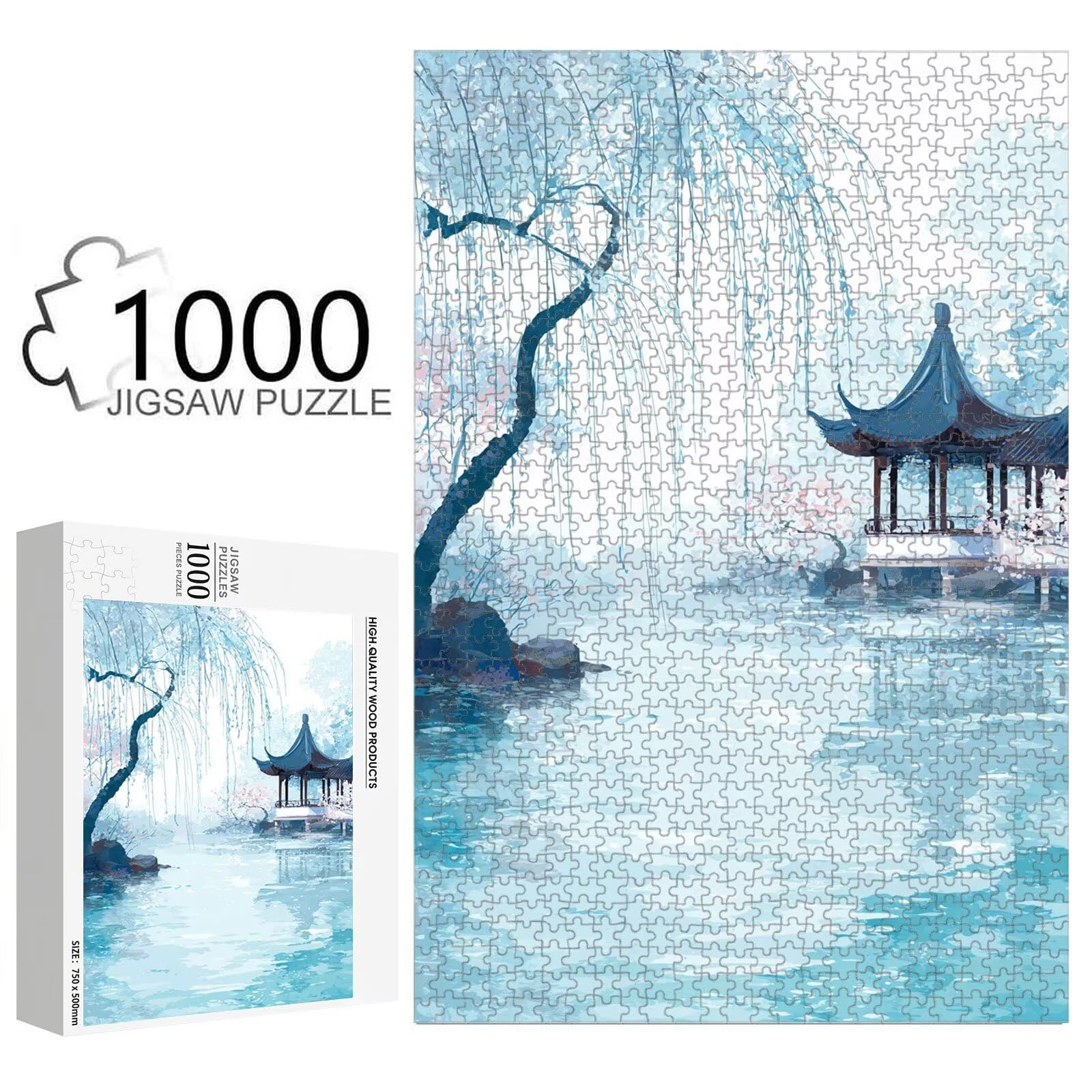 1000 Pezzi Puzzle Adulti - Paesaggio & Lago - Decorazione Murale 1T#2238