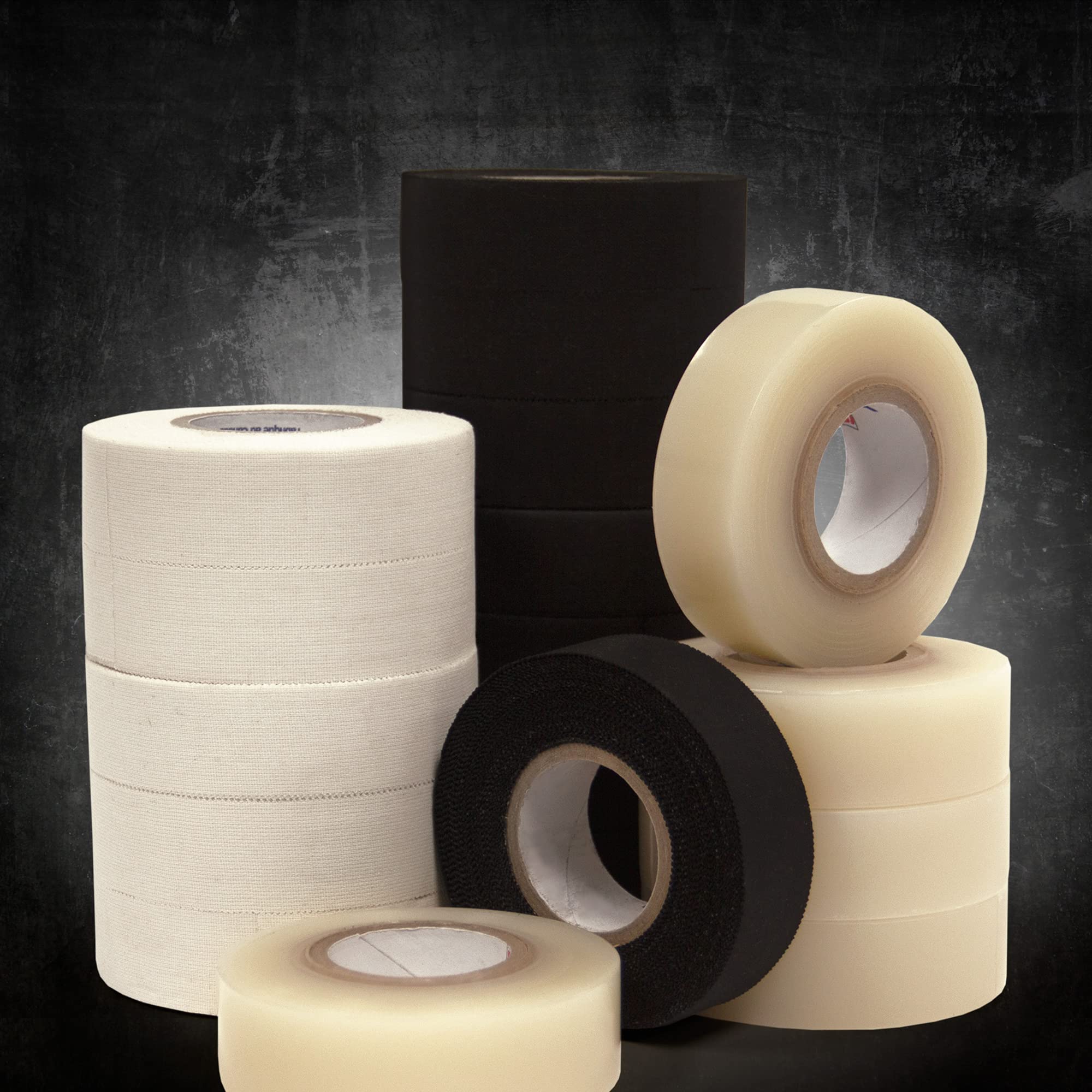 SportsTape Ruban Hockey Tape, 24mm x 25m, Clear, (10-Pack)