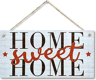 CARISPIBET Home Sweet Home Decor sign Home signs wall art house decorative plaques welcome signs door signs welcoming home decoration 6" x 12"