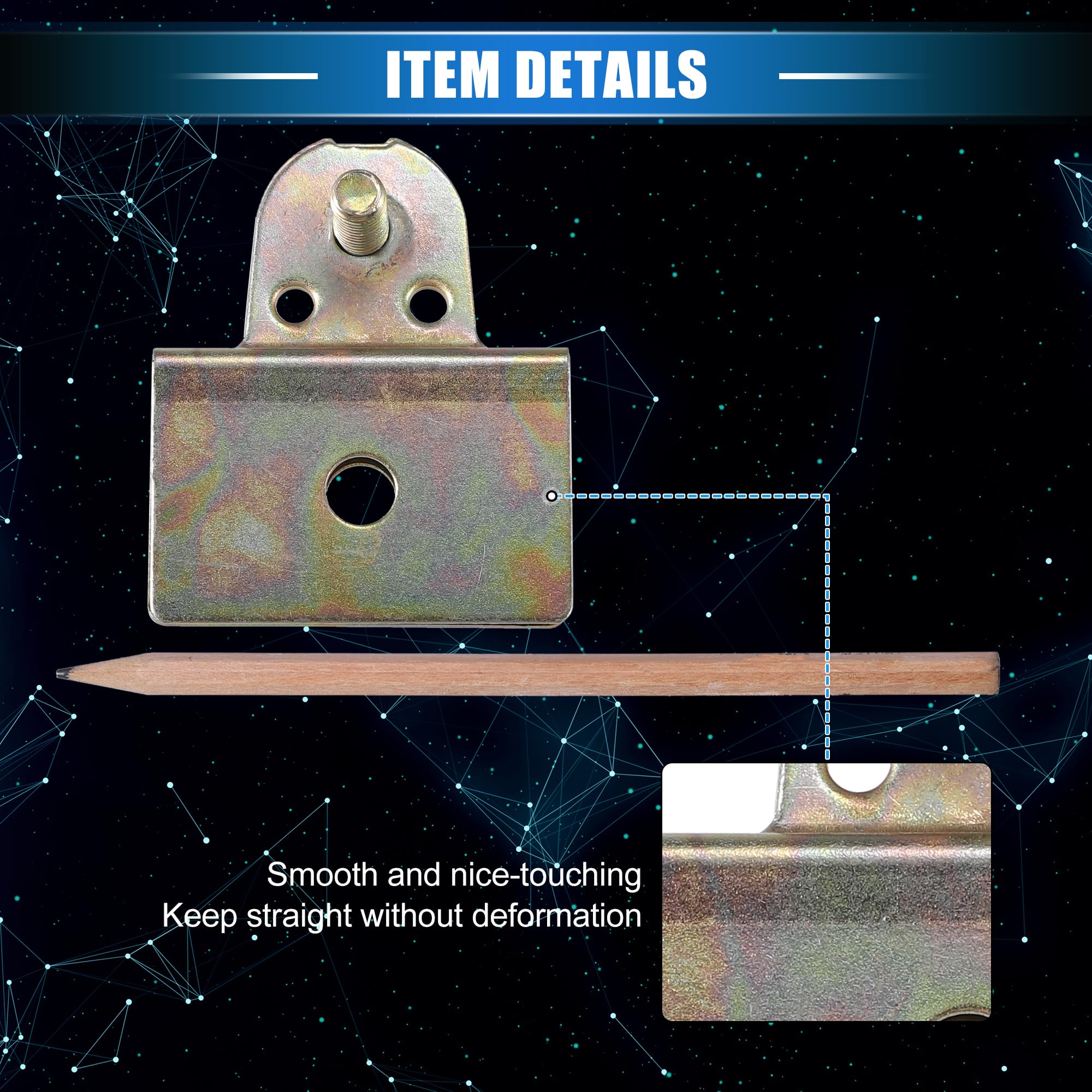 Clip di supporto in vetro per regolatore universale per porte e