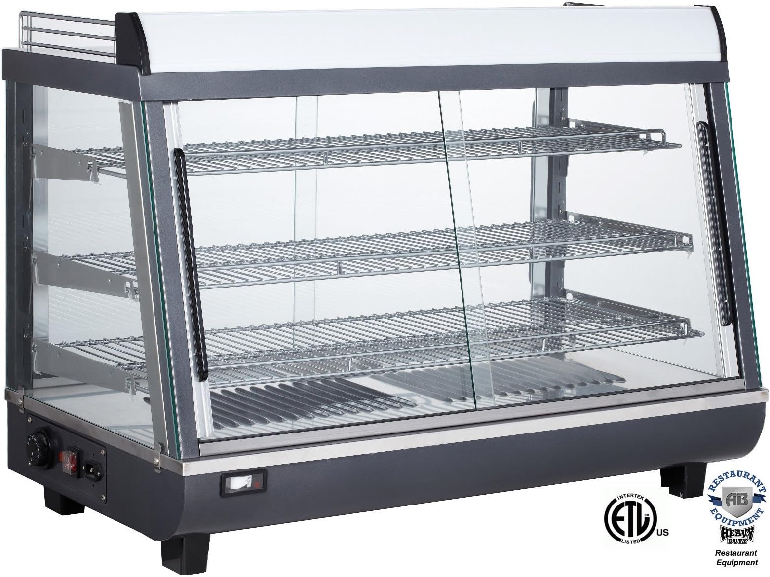 AB Restaurant Equipment Commercial Countertop Food Warmer Display Case 36 Inch Model AB-CDFW-36 ETL Certified