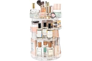Rotating Makeup Organizer by Tranquil Abode