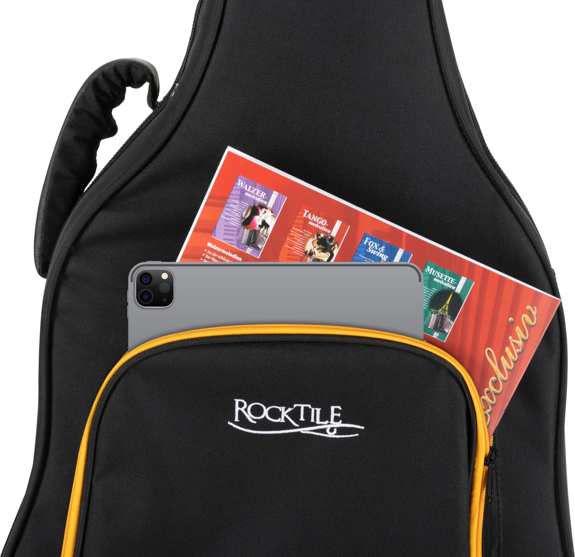 ROCKTILE KGSC-5122BK Chitarra Classica Softcase - Custodia Leggera Maneggevole per Tutte le Chitarre da Concerto