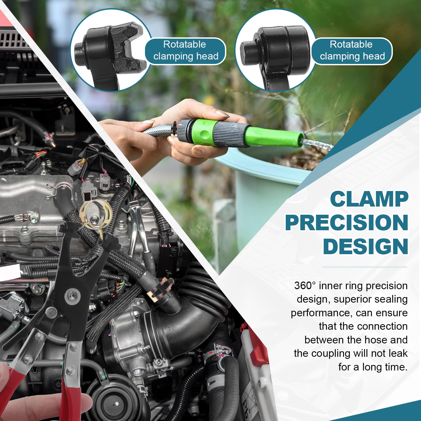 Morsetto Del Separatore Del Tubo 6AN, Morsetto Di Montaggio Della Linea Del Carburante AN6 10PCS Adattatore Di Raccordo Del Tubo Di Alluminio, Morsetto Di Alluminio Del Tubo Nero