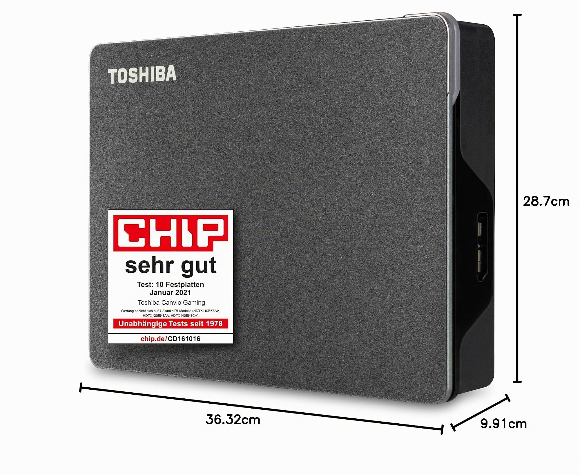 TOSHIBA - Disque dur externe Gaming - Canvio Gaming - 4To - PS4 Xbox - 2,5 HDTX140EK3CA