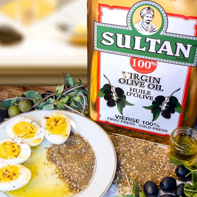 Sultan Aceite de Oliva Virgen Extra 100% 128 fl oz (1 Galón) miniatura 6