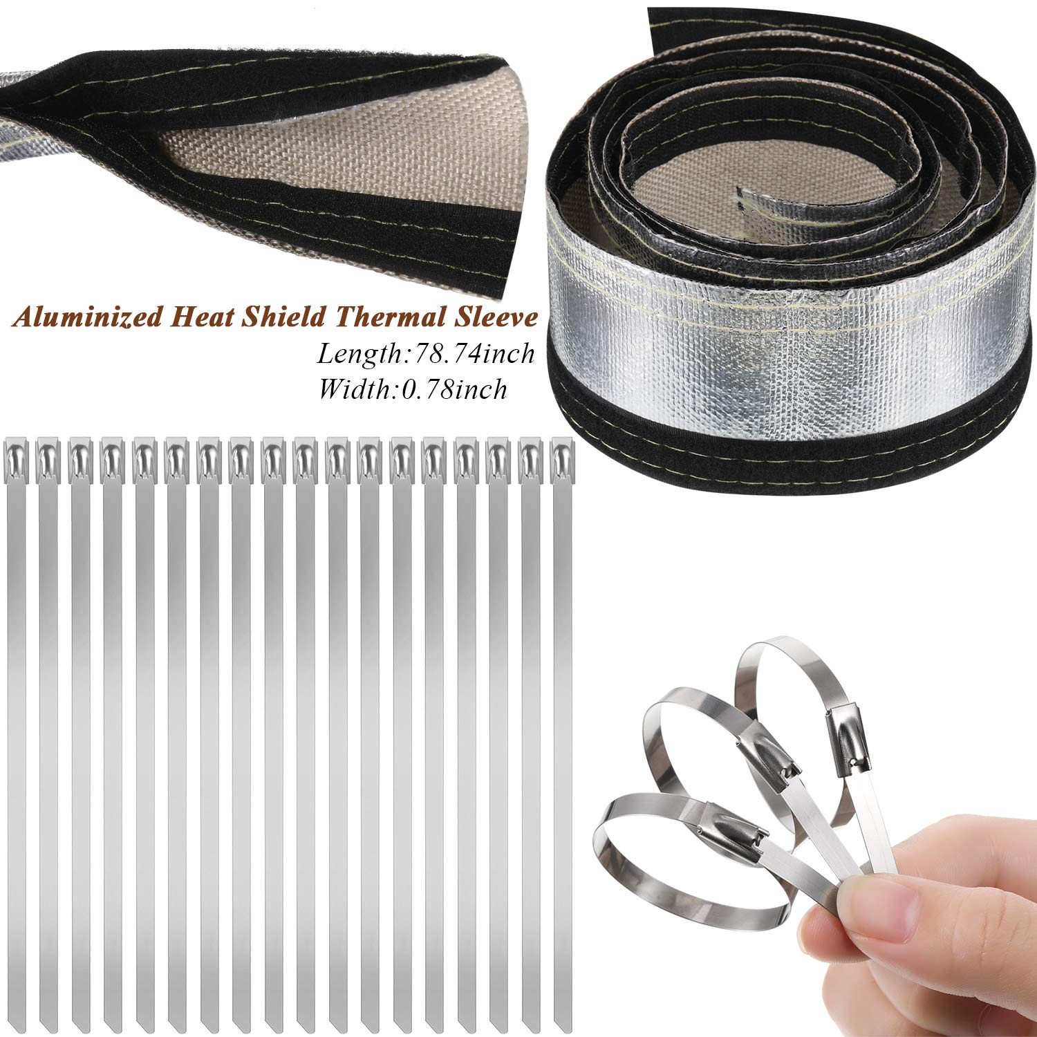 Buy 6.5 Feet Heat Shroud Aluminized Sleeving Heat Shield Protection