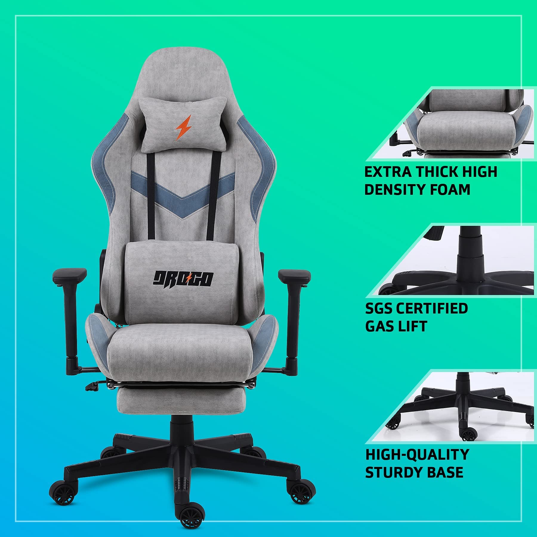 Buy Drogo MultiPurpose Ergonomic Gaming Chair with 7 Way Adjustable