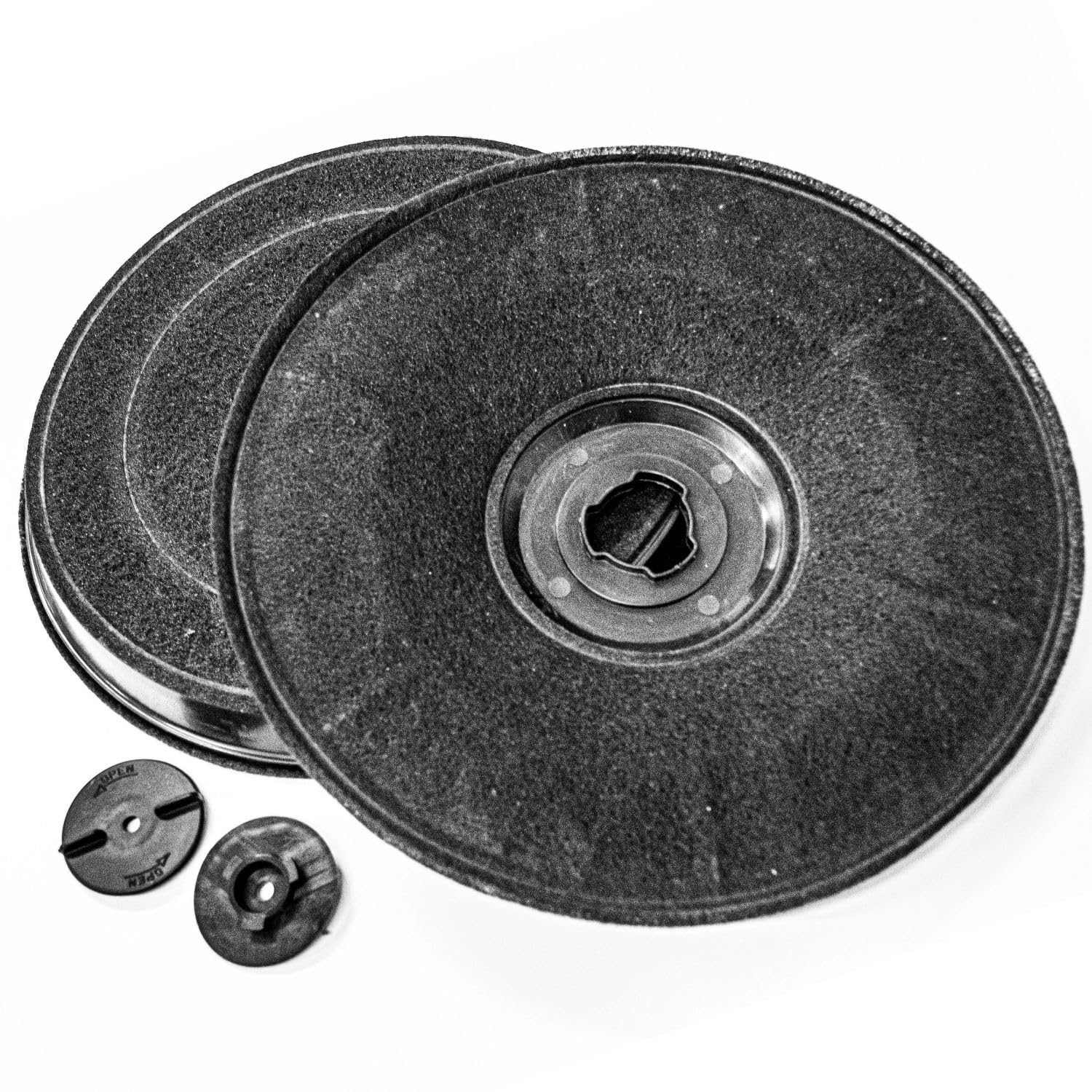 jpshop - Cooker Hood Filter with Activated Carbon Ø 23 cm. Compatible with Faber Flaminia Pack of 2 Filters