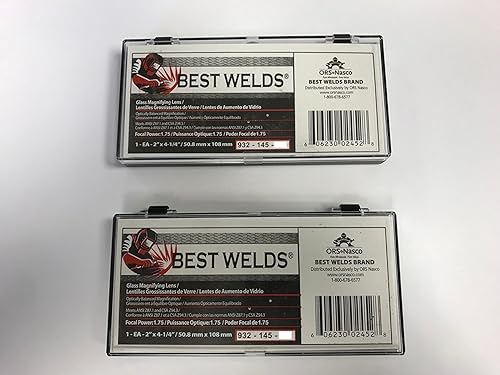 2 cada lupa de casco de soldaduralente tramposa, 2 x 4.25, 3.00 dioptrías, VIDRIO