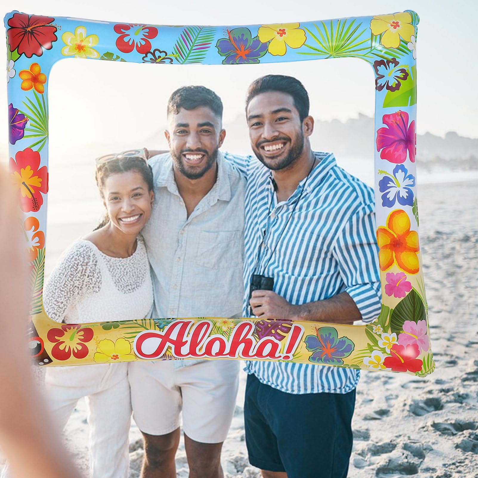 Toyvian 3 Stück Aufblasbarer Fotorahmen Sommerparty Requisiten Leichtes Kunststoffdesign für Fotoshootings Zubehör für Hochzeiten und Unvergessliche Erinnerungen Beim Feiern