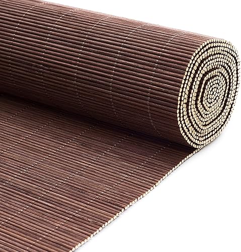 KDDEON - Persianas enrollables de bambú de color nuez, naturalestranspirablesprivacidad, persianas enrollables de bambú, para sala de estar,