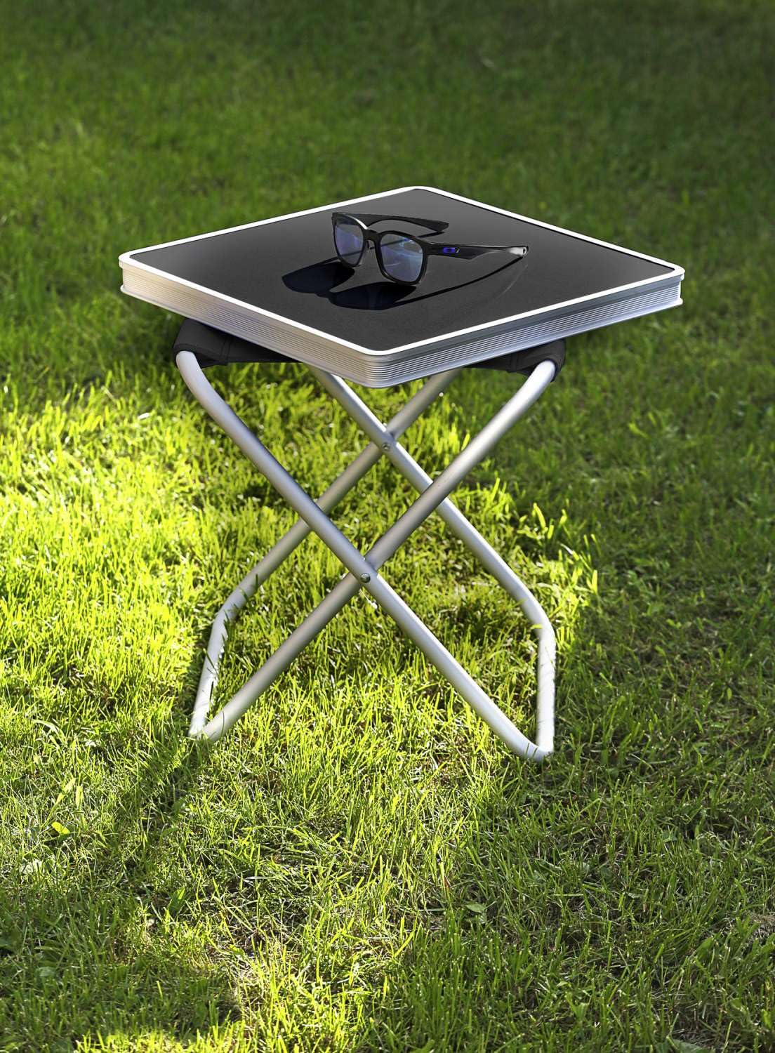 BRUNNER Hoggy Set tavolo e sgabello grigio/nero