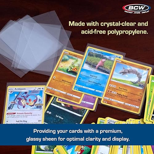 Miniatura 5 de BCW Penny Sleeves  1000 fundas transparentes sin ácidos  2-58 pulgadas x 3-58 pulgadas  para tarjetas de intercambio  béisbol, baloncesto, fútbol,