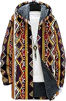 Vista 17 de MARSVOVO Aztec Ethnic - Suéter de punto para hombre, con cremallera y capucha, estilo casual, elegante, con forro polar, chaqueta de punto