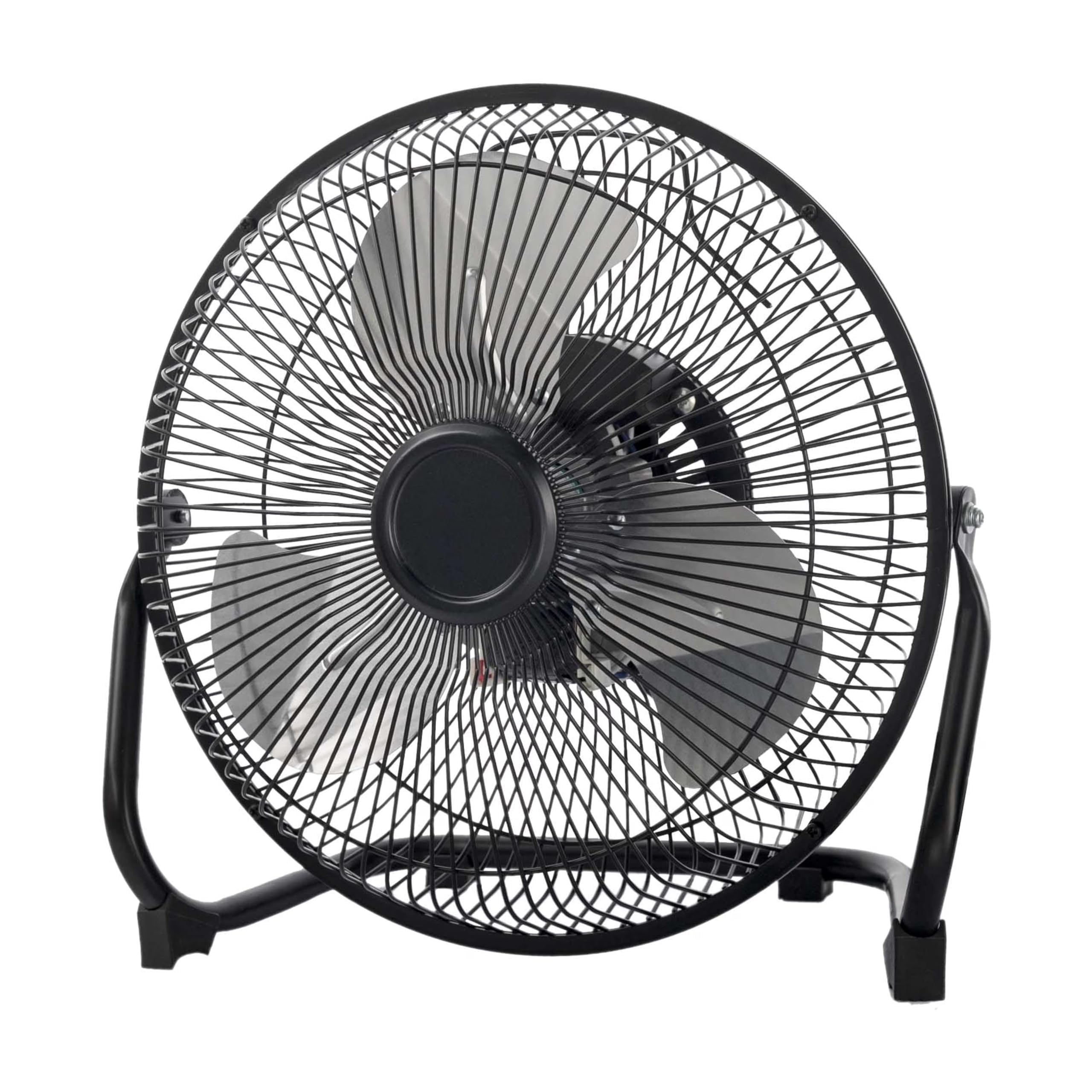 Ventilador de piso de alta velocidad, metal de 9 pulgadas, montaje en pared, portátil, 3 ajustes de velocidad, cabezal inclinable, flujo de aire de 770 CFM para uso doméstico u oficina