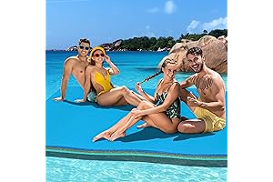 Large 9 x 6 FT Floating Water Mat Lake Pad for 2-5 Persons