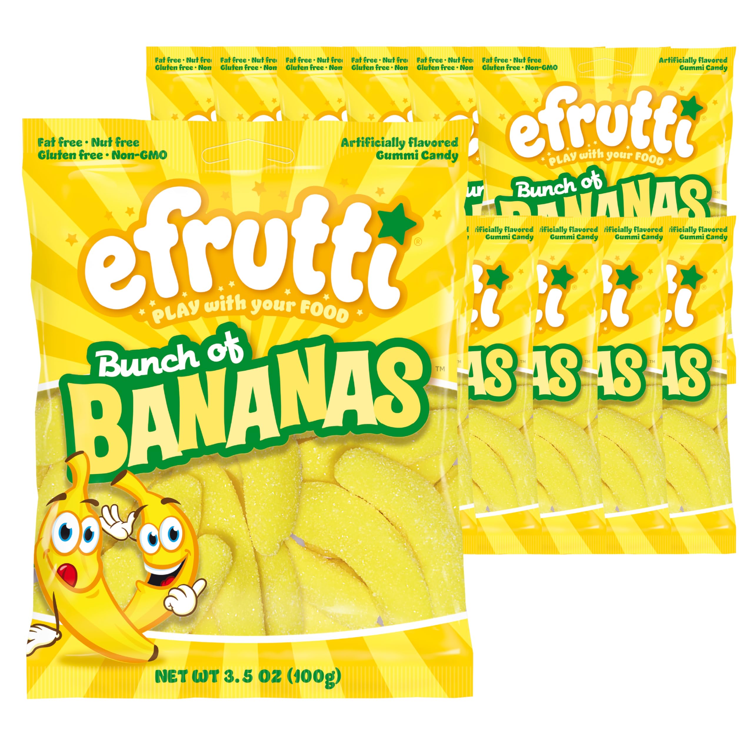 Amazon.com: efrutti Bunch of Bananas, Banana Flavored Gummy Candy
