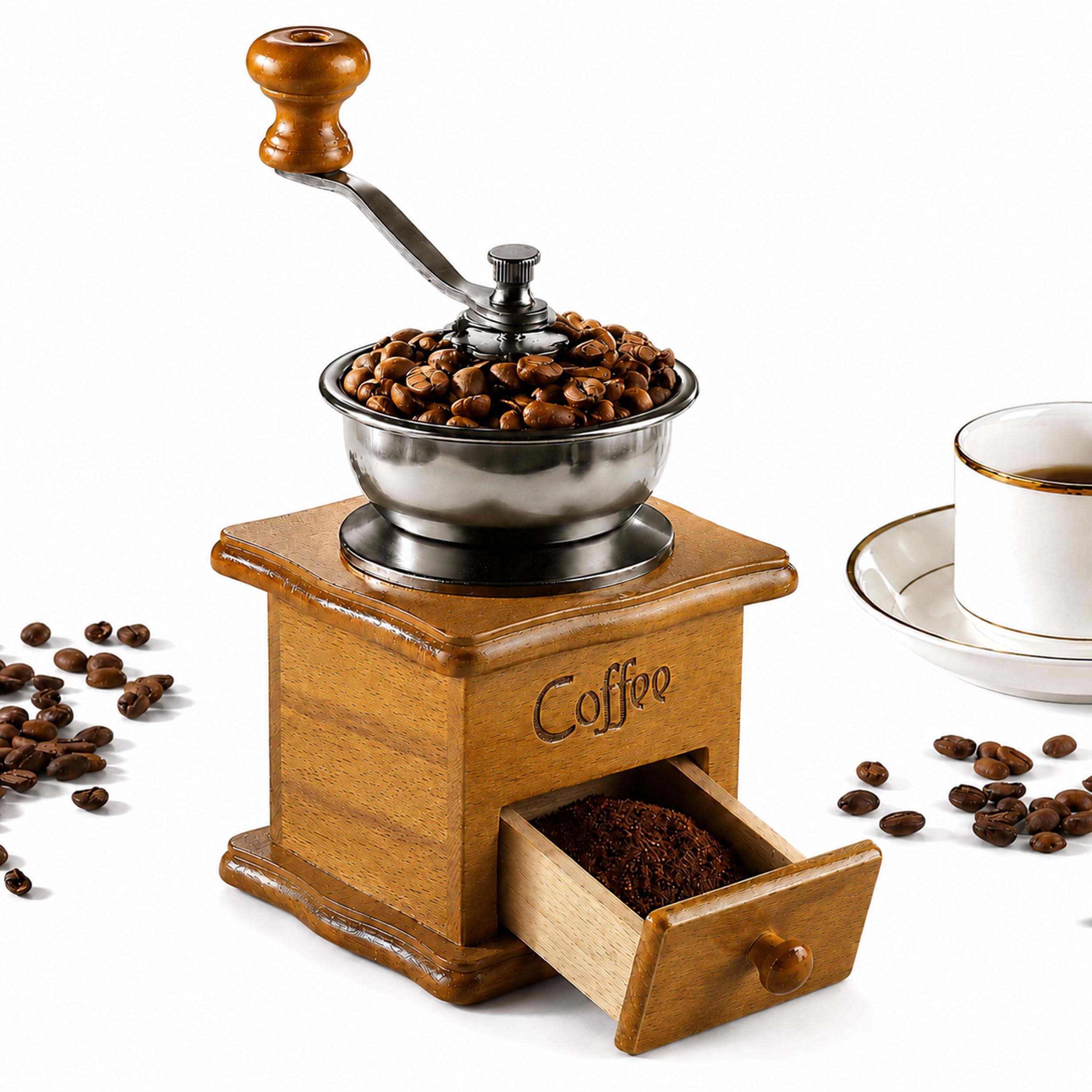 Amazon | Coffee Mill Grinder - Manual Coffee Grinder with