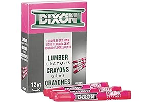 Dixon Lumber Crayons, Pink: Precise and Durable Industrial Marking Tools