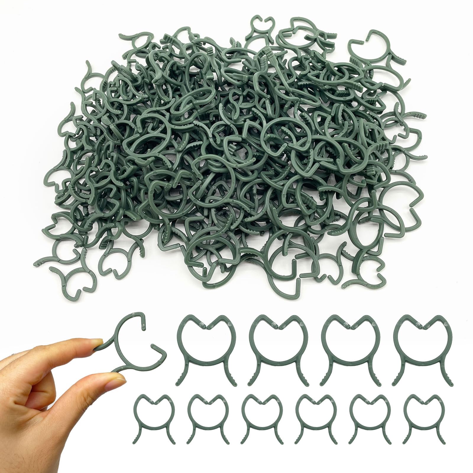 Attache Tomates Clips 200PCS Clips De Support Pour Plantes Tuteur Plante Grimpante Clips De Vigne Pour Haricots Légumes, Fleurs - Jardin