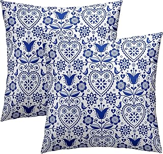 15 Scandinavian Christmas Decor Ideas That'll Transform Your Home into a Nordic Wonderland! 31 Cafl Scandinavian Folk Art Throw Pillow Covers Retro Nordic Ornament Squ...