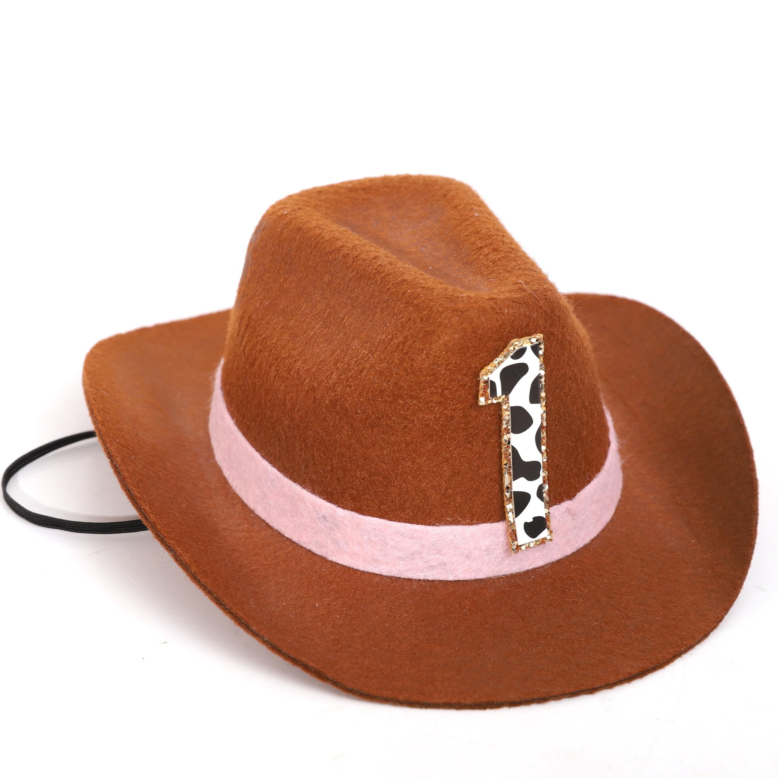 PATRDIO Cowboy 1st Birthday Hat - Western Style Party Decorations, Girls Boys First Birthday Hat