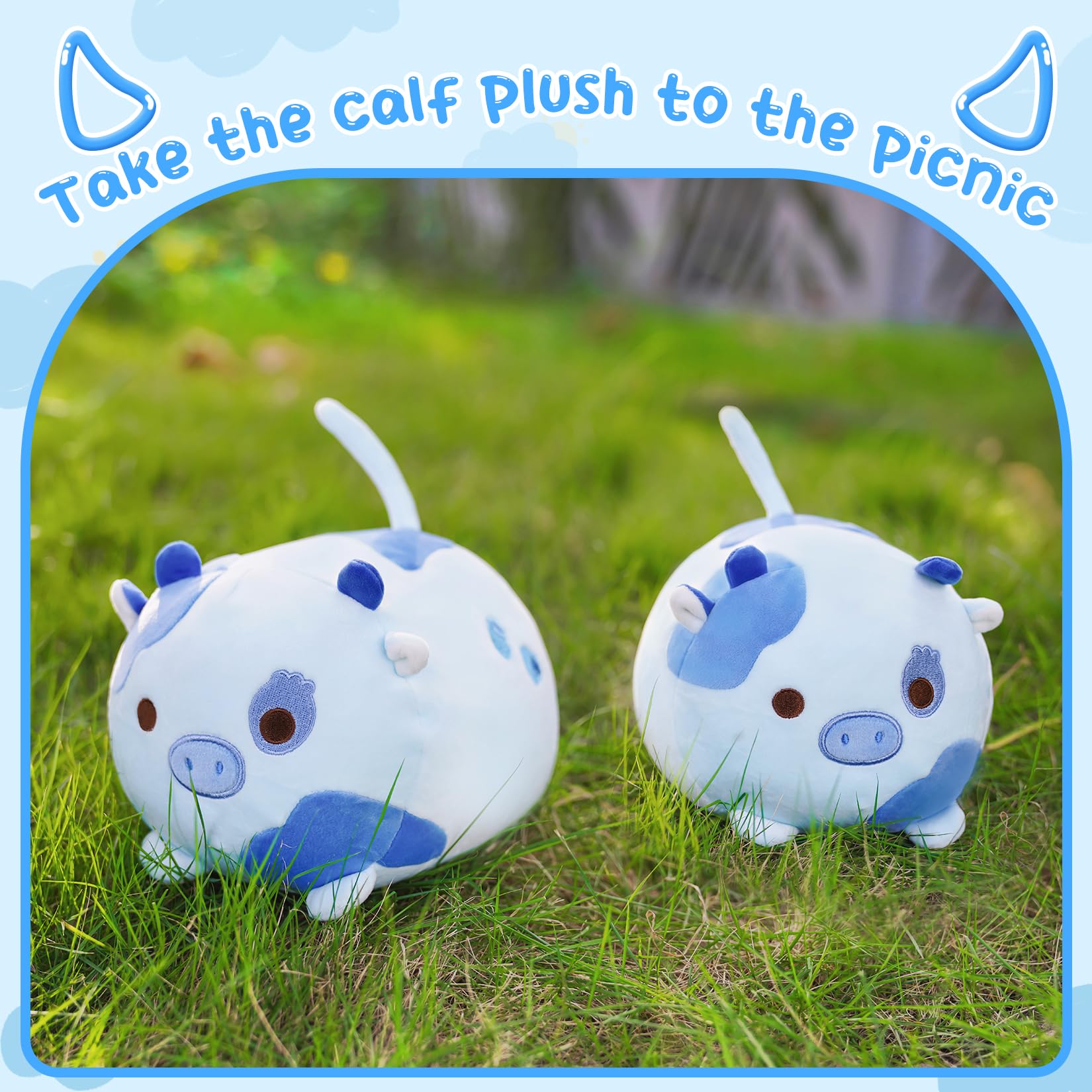 Amazon.co.jp: KOPHINYE ブルーベリーカウぬいぐるみ 8インチ かわいい