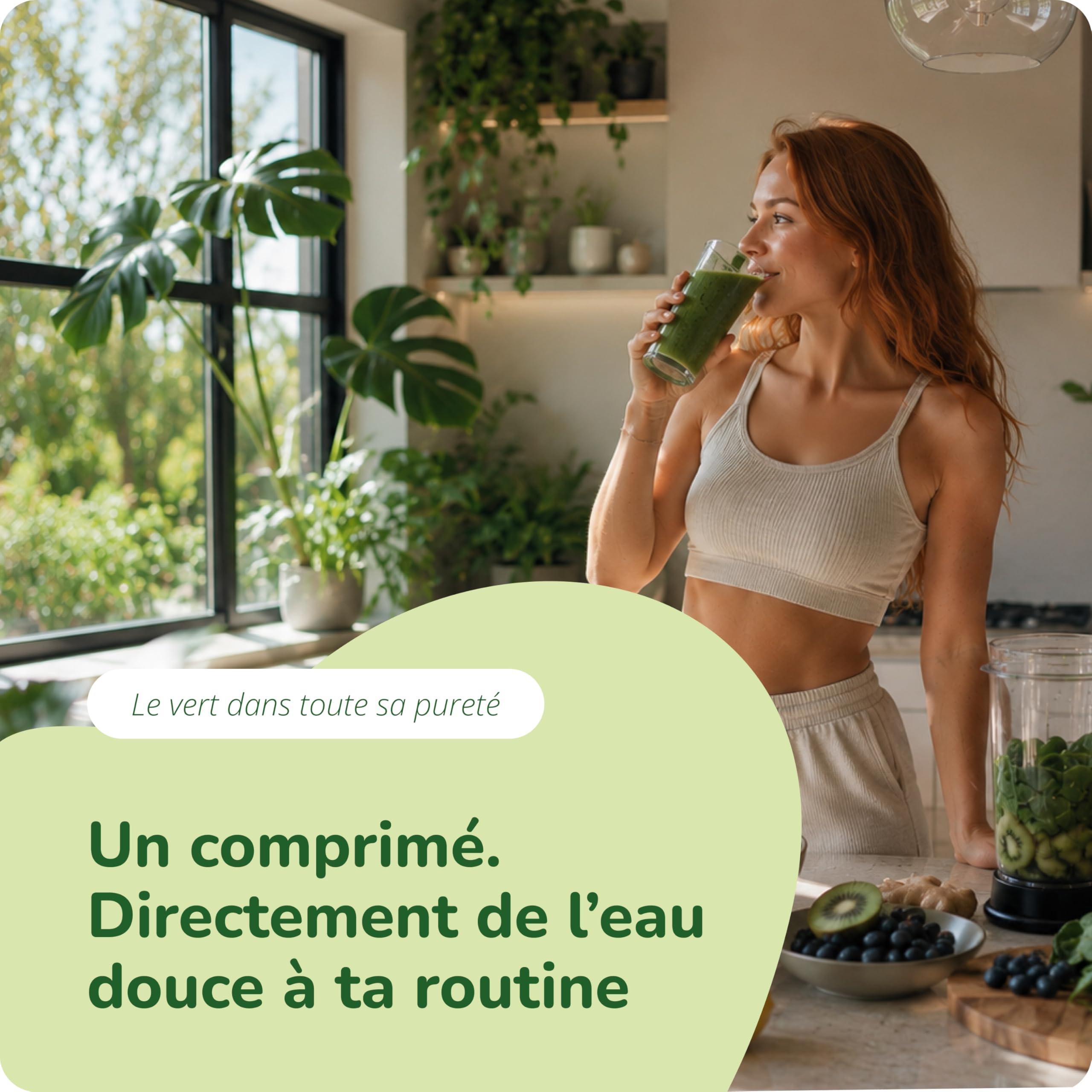 Chlorella BIO - 3000 mg | Sans Additifs & Vegan | Source de Vitamines, Minéraux et Protéines | 180 Comprimés | Vegavero®