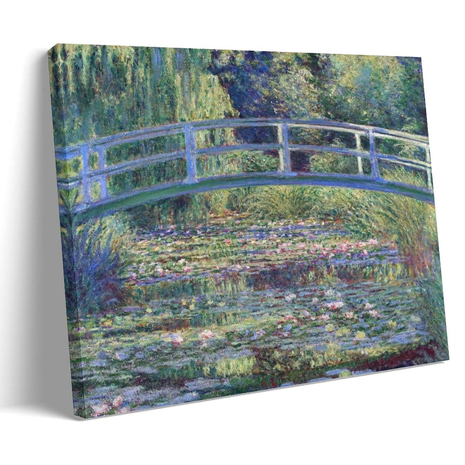 Gajust Frame Monet Water Lily Pond Poster Water Lily Pond Painted By Claude Monet In 1899., Canvas Print Art Poster; ; 24X36inch(60X90cm)