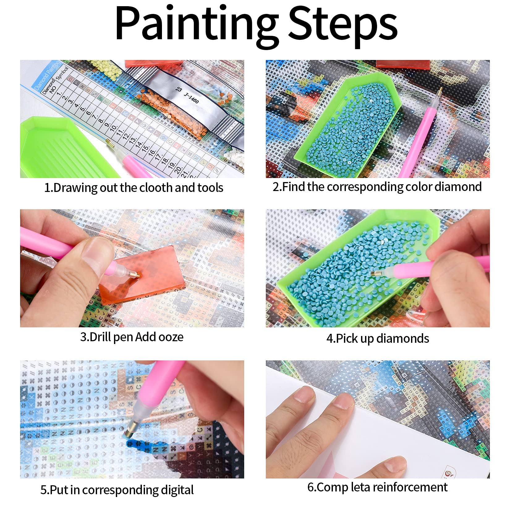 XhjzgcTech Kit De Peinture Diamant 5D à Faire Soi-même Pour