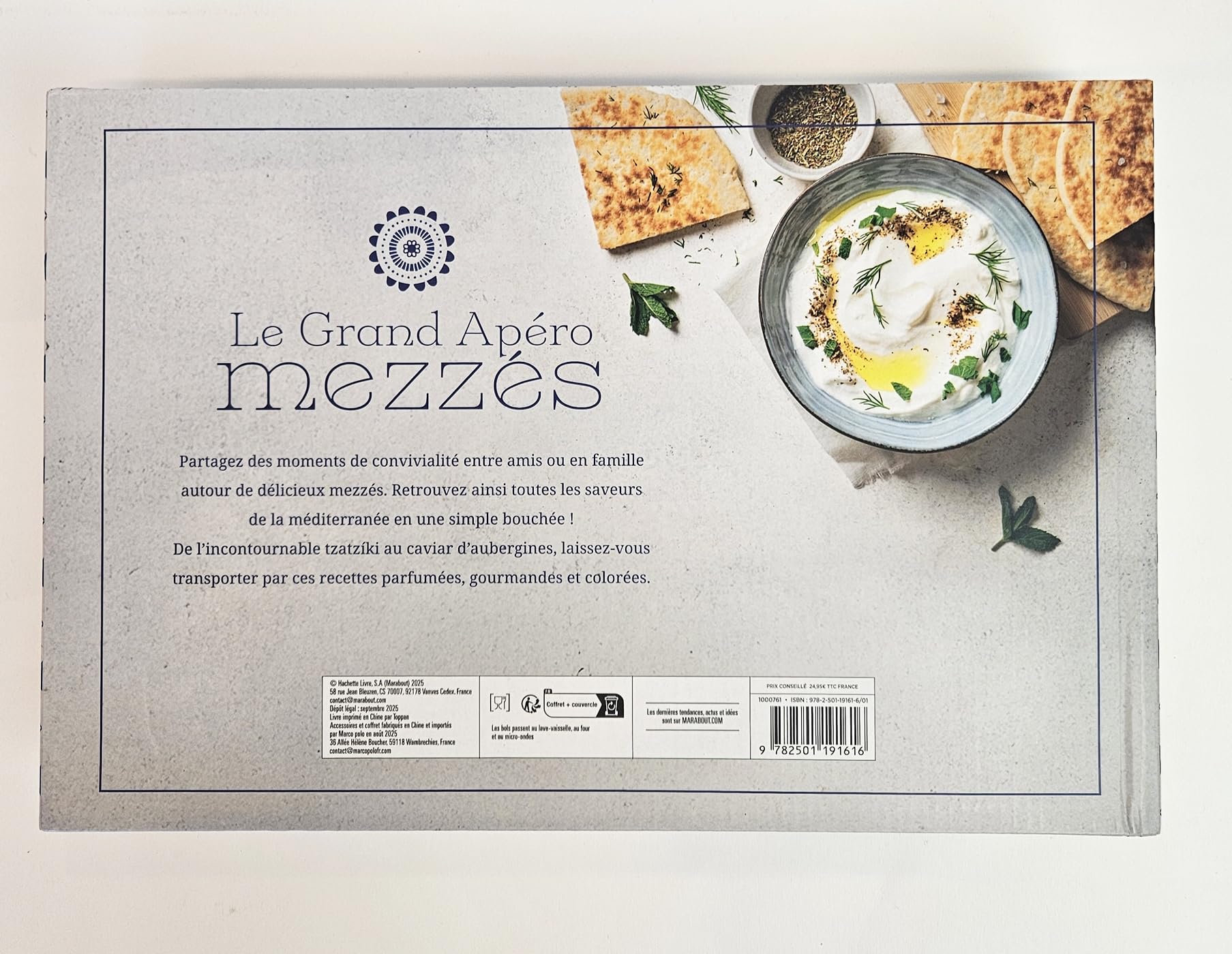 Le grand apéro mezzés: Dips, houmous, tapenade... Coffret avec 5 bols: 13682